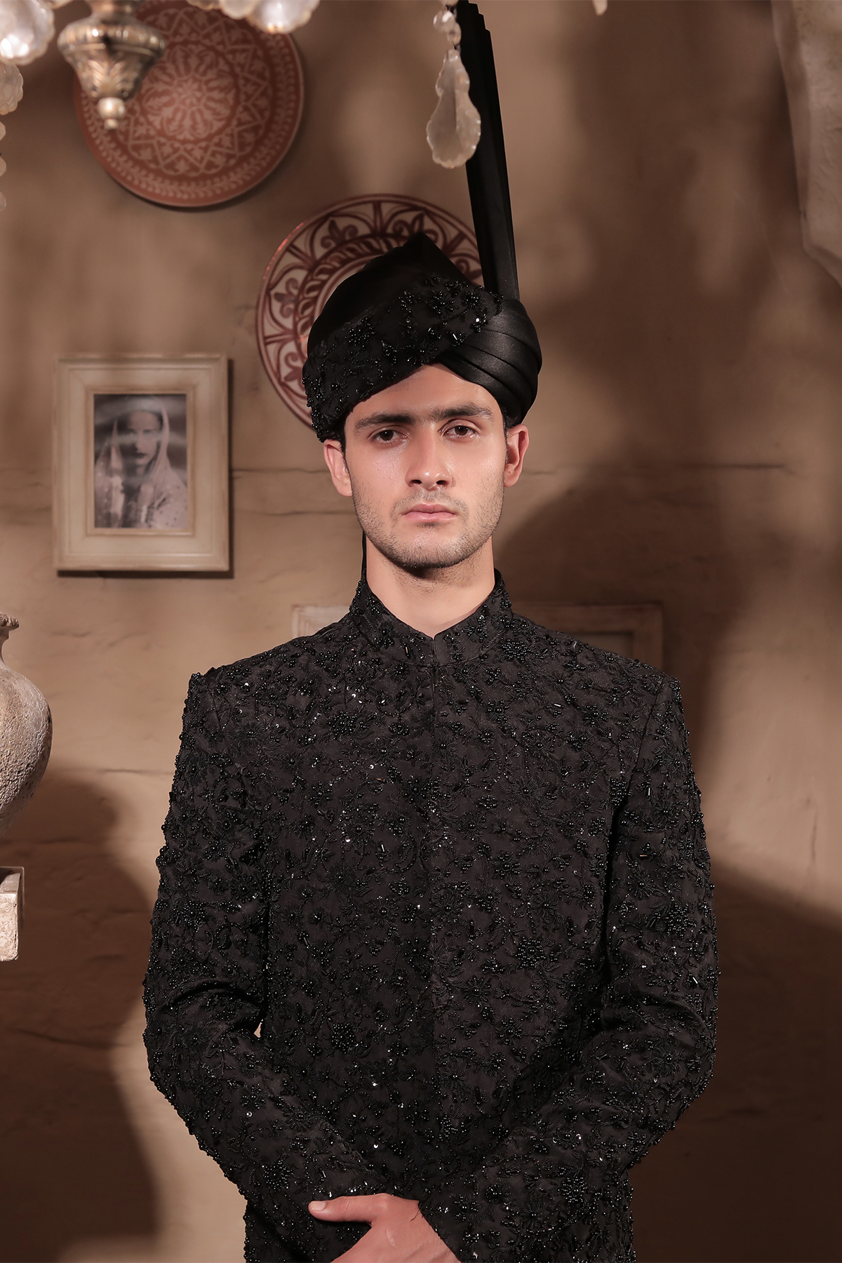 SHERWANI SH00103-BLK