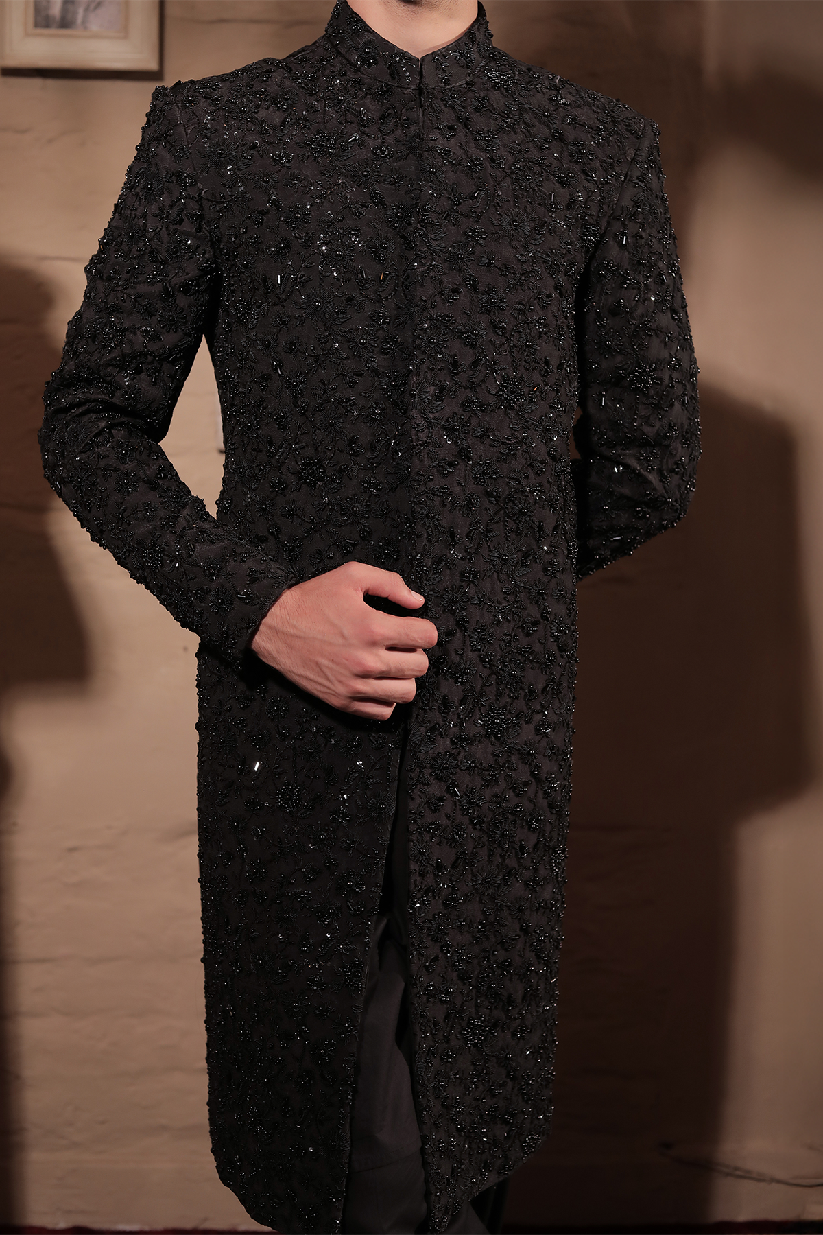 SHERWANI SH00103-BLK