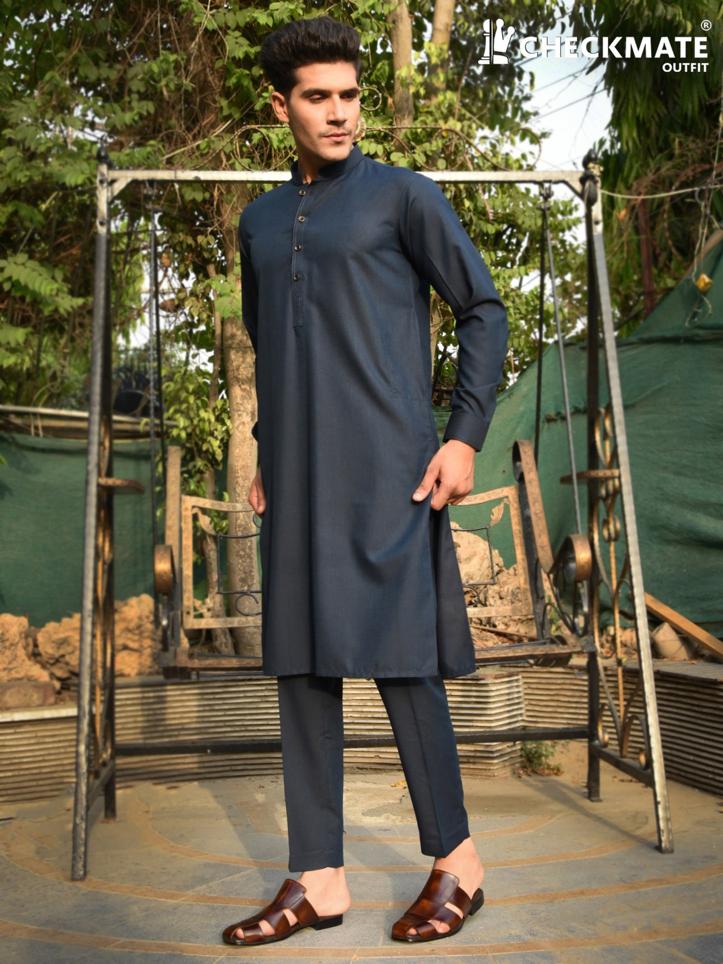 Kurta Trouser KT00036-DBU