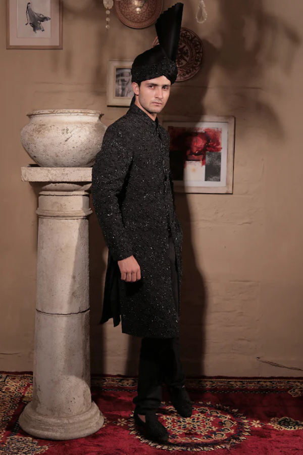 SHERWANI SH00103-BLK