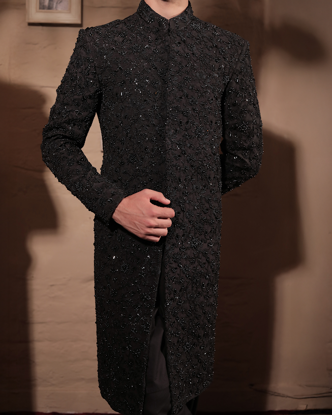 SHERWANI SH00103-BLK