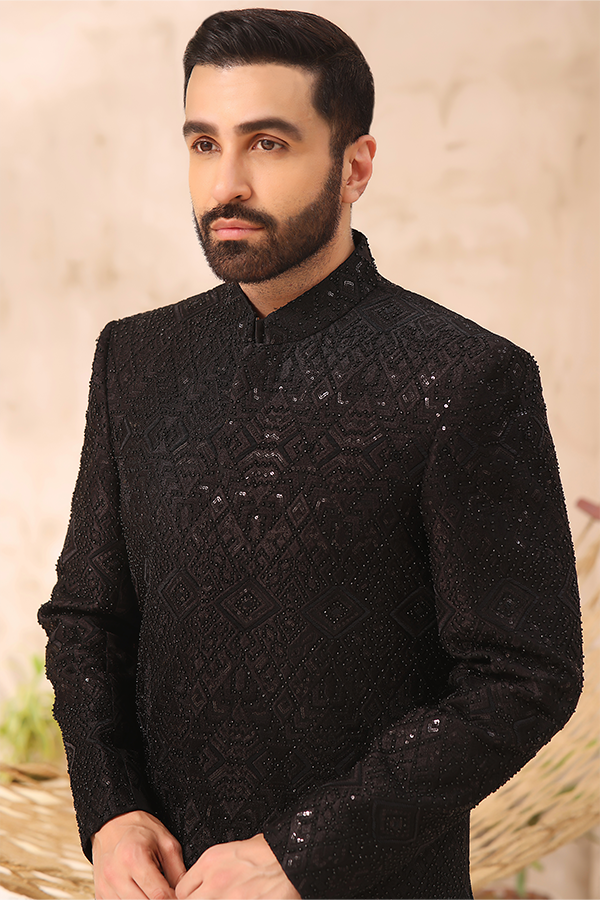 Sherwani SH00090-BLK