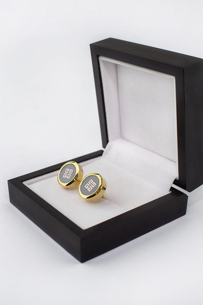 Cufflinks AC00010-GoldenGrey