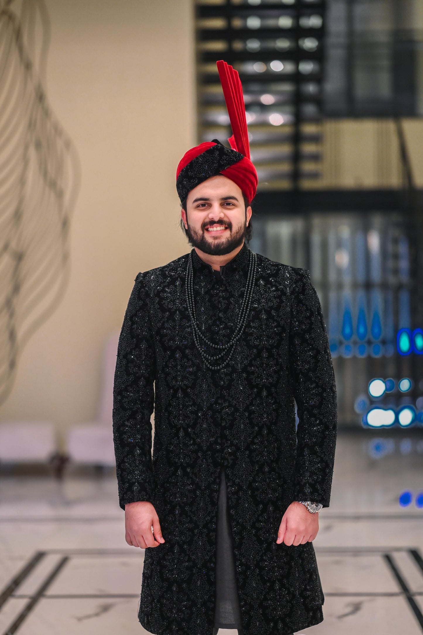 Sherwani SH00096-BLK