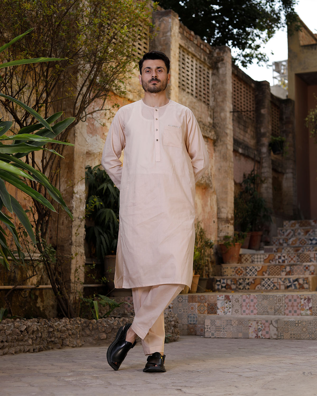 KURTA TROUSER KT00042-BRN