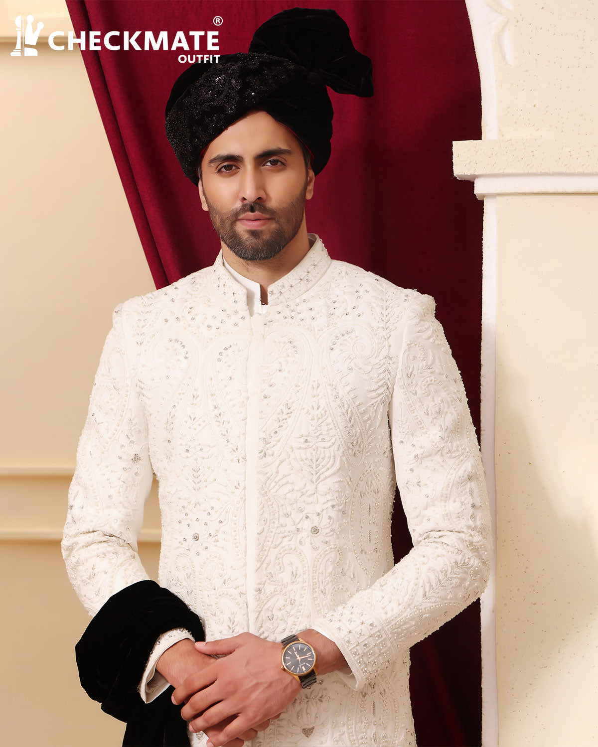 Sherwani SH00087-WHT