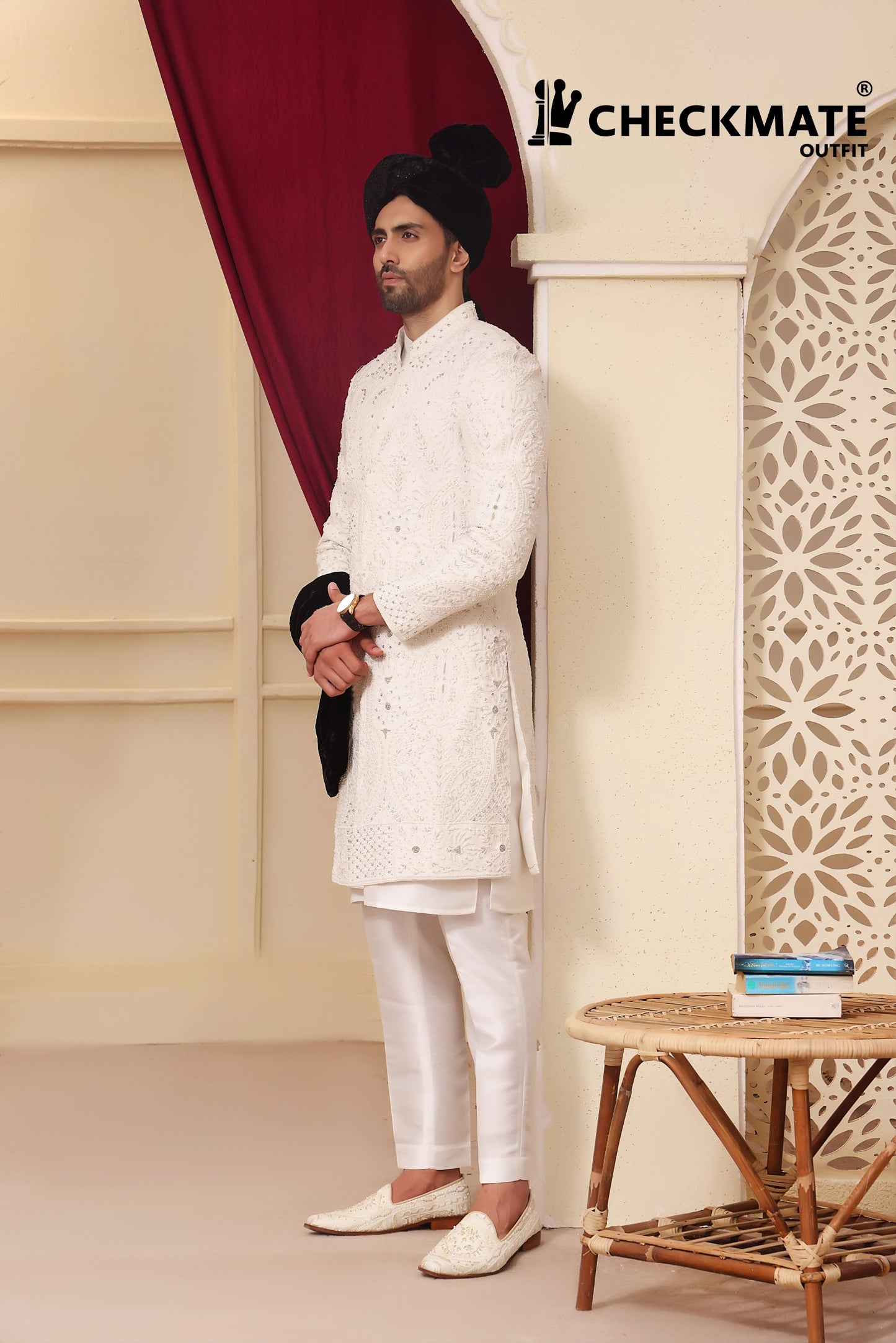 Sherwani SH00087-WHT