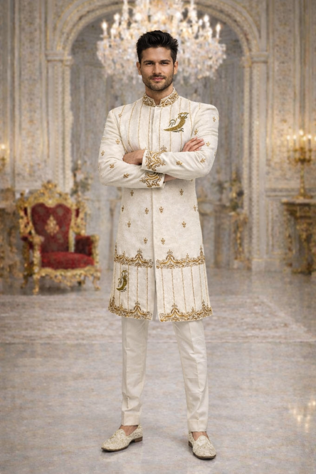 Sherwani SH00079-CRM