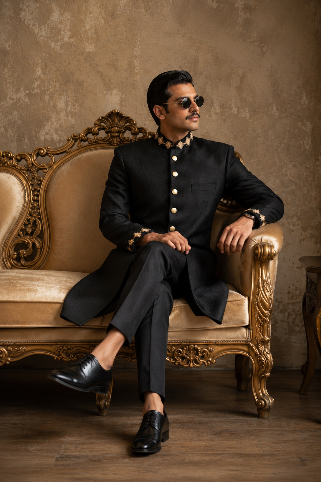 Sherwani SH00073-BLK