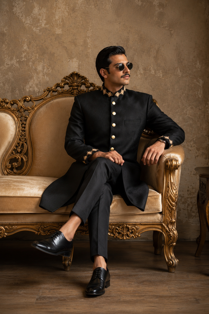 Sherwani SH00073-BLK