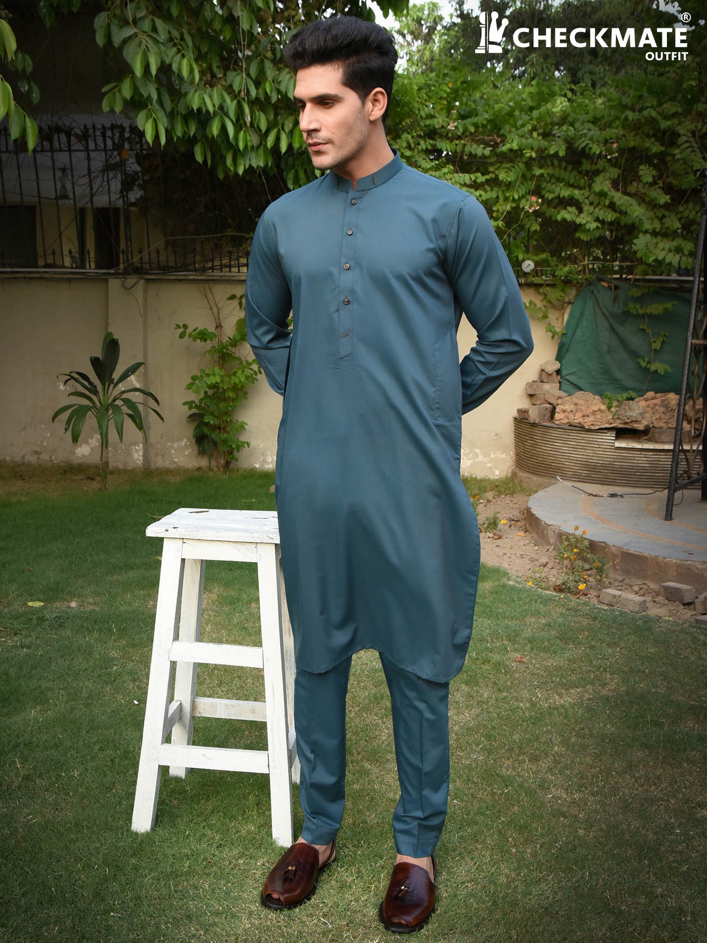 Kurta Trouser KT00039-GRE