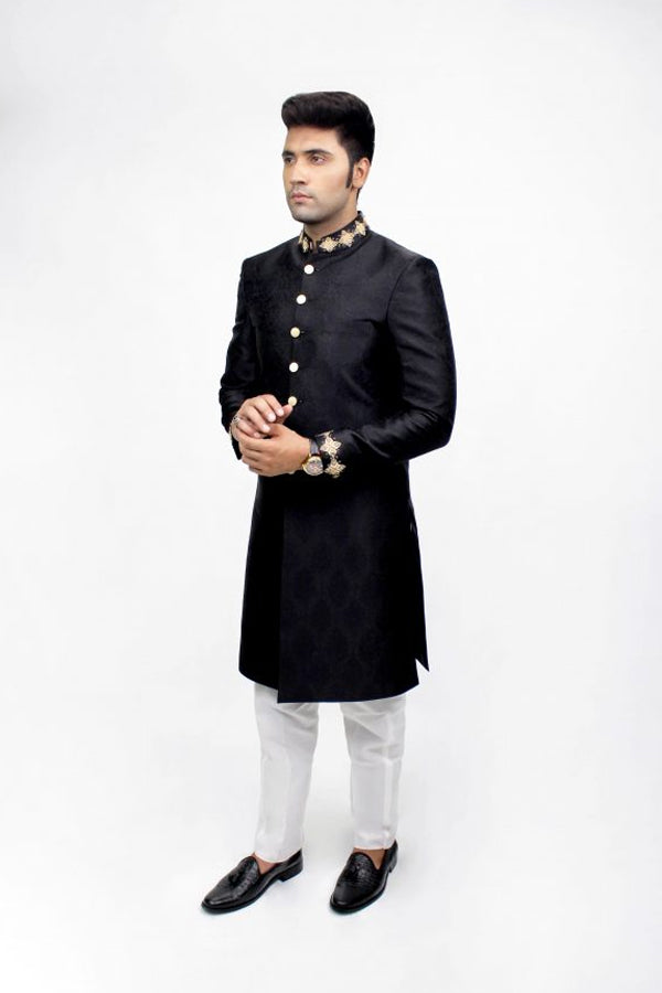 Sherwani SH00073-BLK