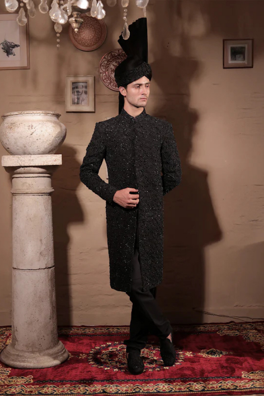 SHERWANI SH00103-BLK