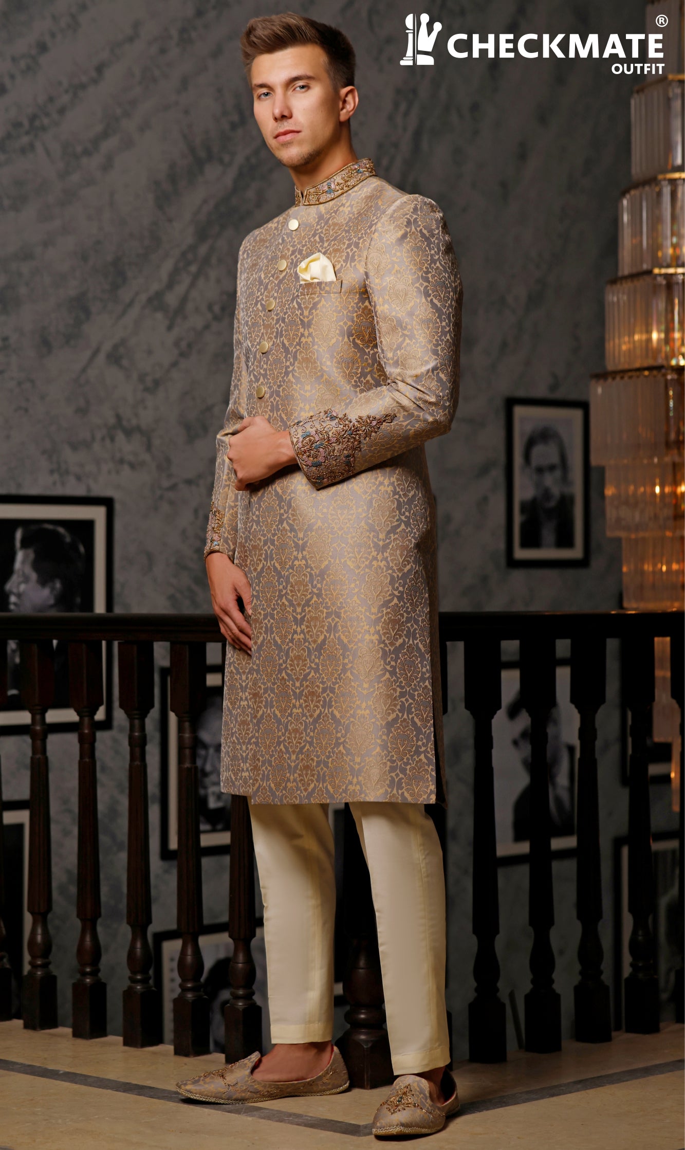 Royal Look Stylish Sherwani SH00077