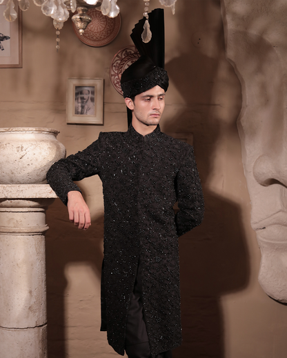 SHERWANI SH00103-BLK