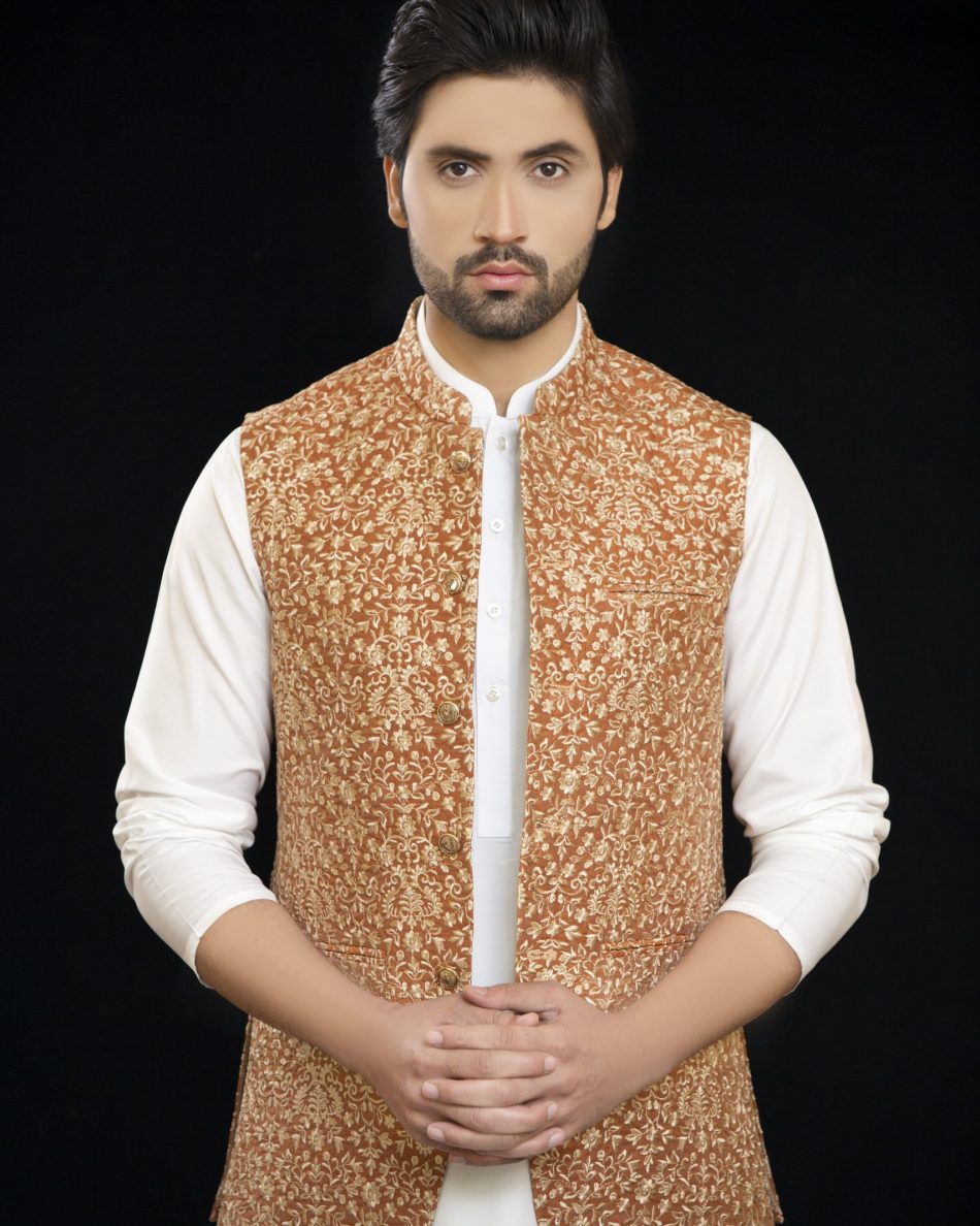 Pakistani Style Waist Coat for Men